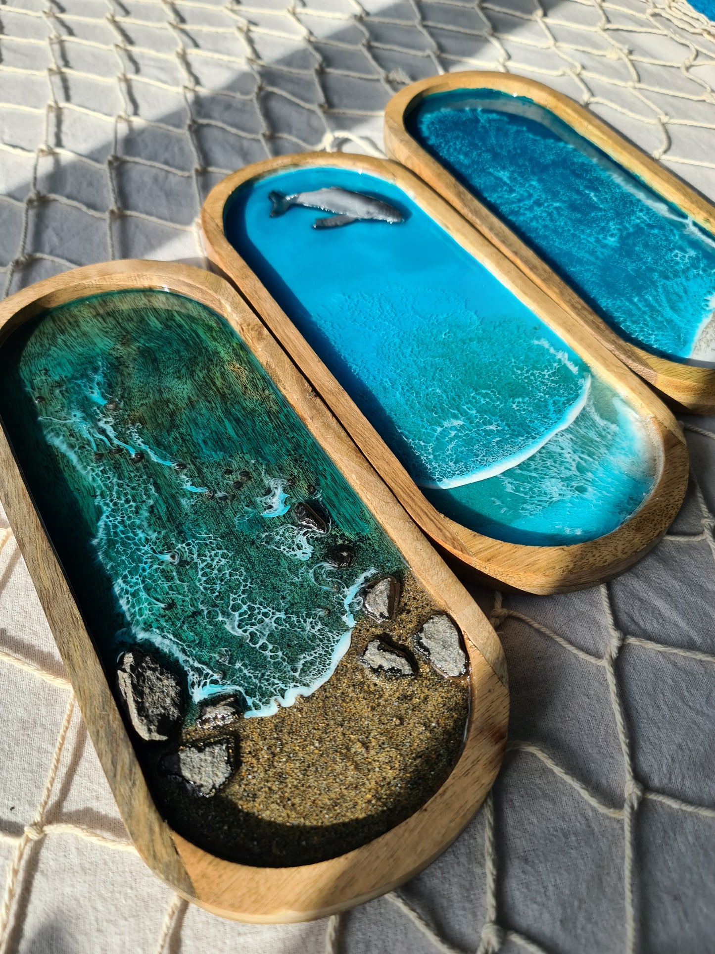 Ocean Medium Oval Trinket Tray or Wall Art (Made to Order)