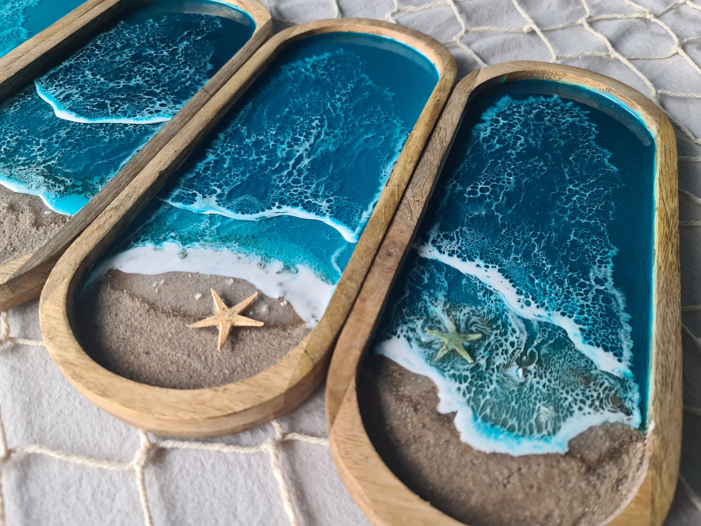 Ocean Medium Oval Trinket Tray or Wall Art (Made to Order)