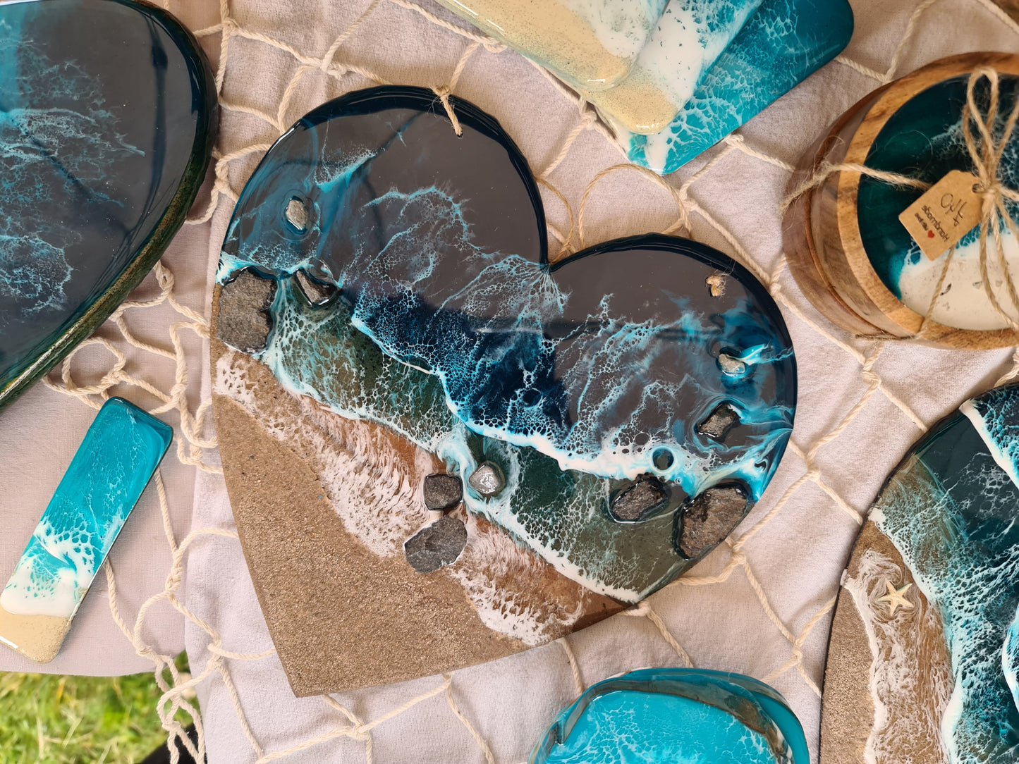 Ocean Heart-shaped Wall Art (Made to Order)