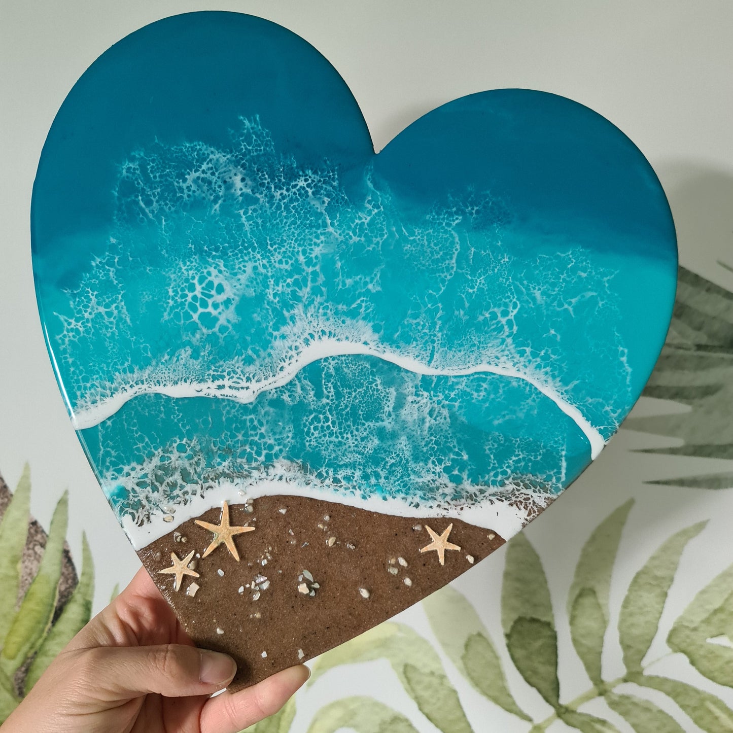 Ocean Heart-shaped Wall Art (Made to Order)