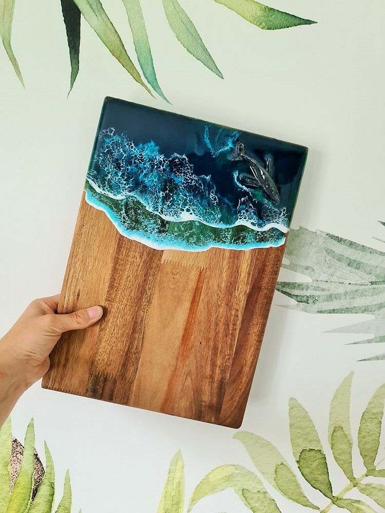 Ocean Rectangular Acacia Serving Board (Made to Order)