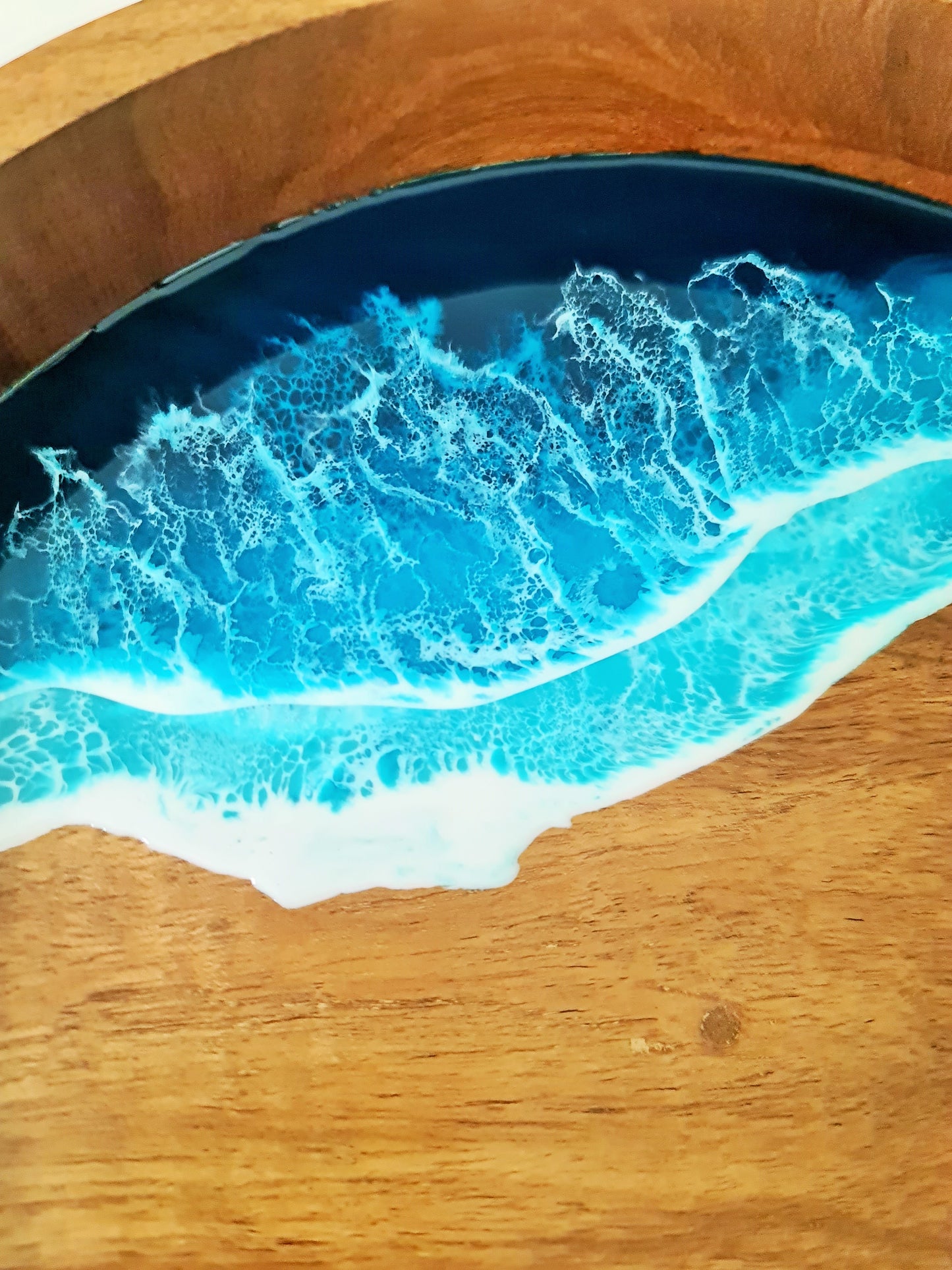 Ocean Round Serving Tray with Handles (Made to Order)