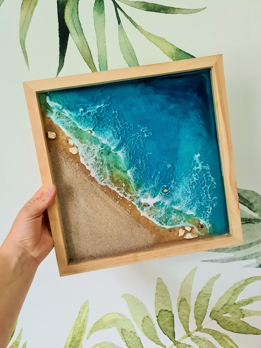 Ocean Squere-shaped Wall Art (Made to Order)