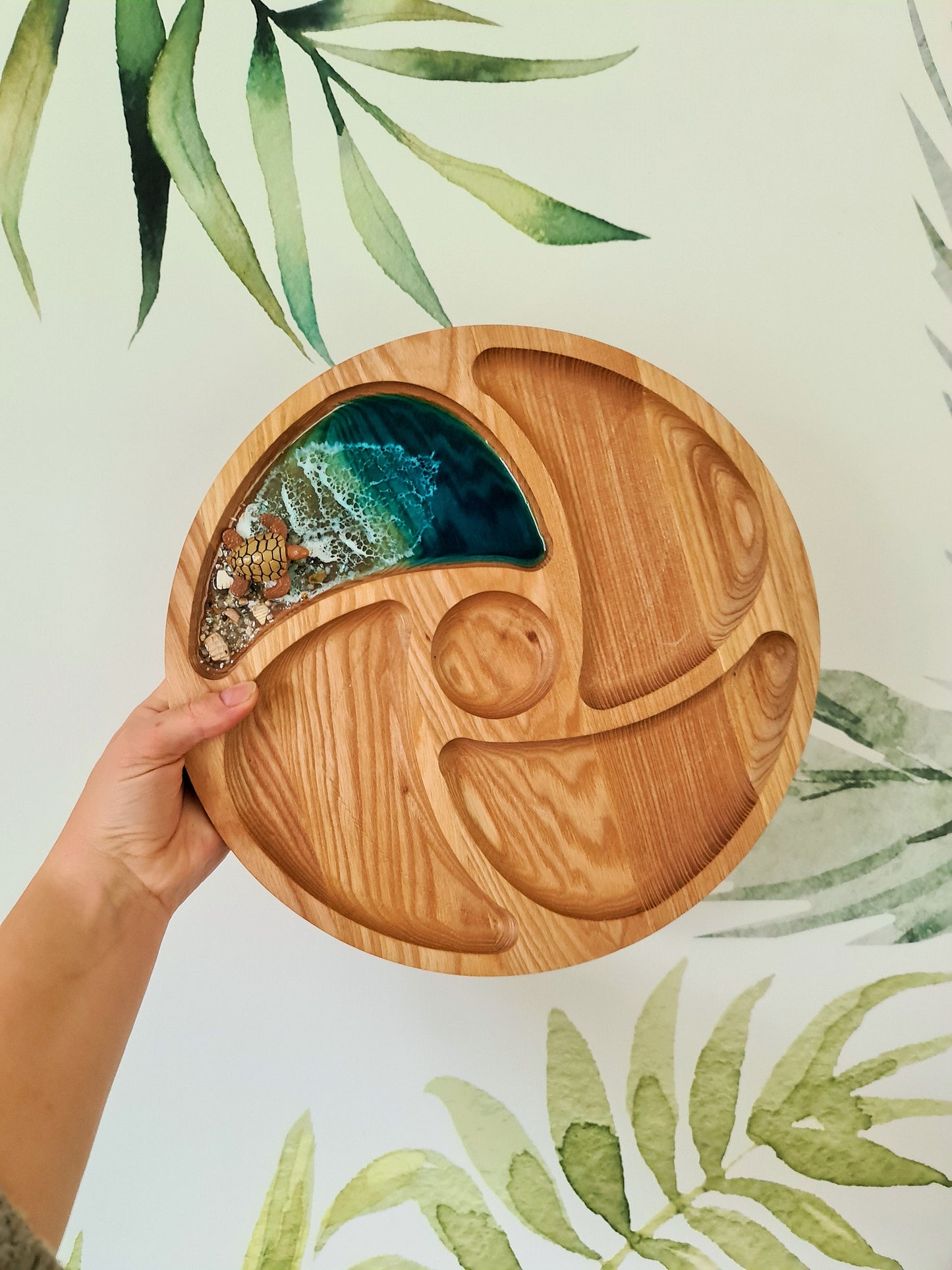 Ocean Round Platter / Serving Tray (Made to Order)