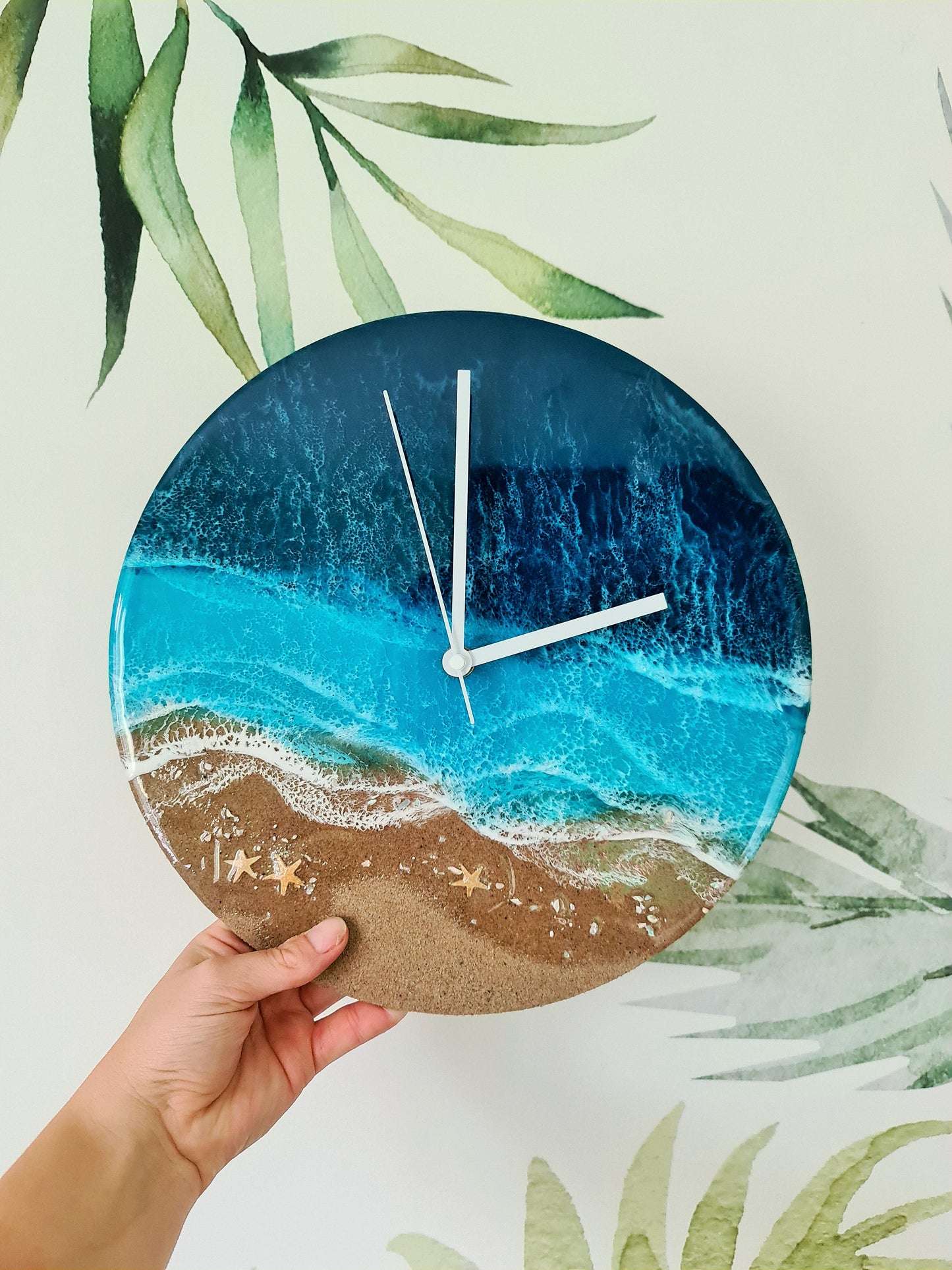 Ocean Circle-shaped Wall Clock (Made to Order)