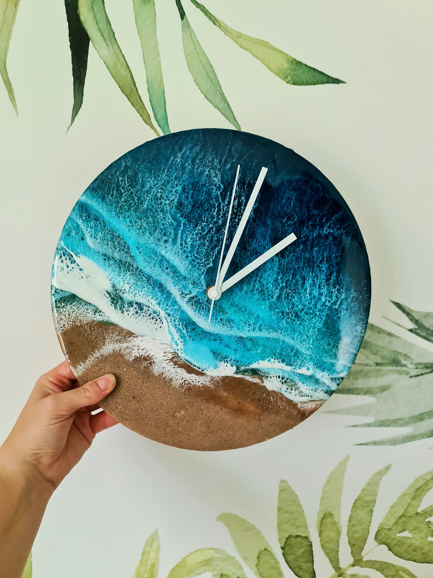 Ocean Circle-shaped Wall Clock (Made to Order)