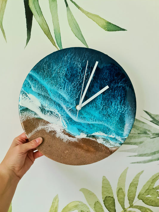 Ocean Circle-shaped Wall Clock (Made to Order)