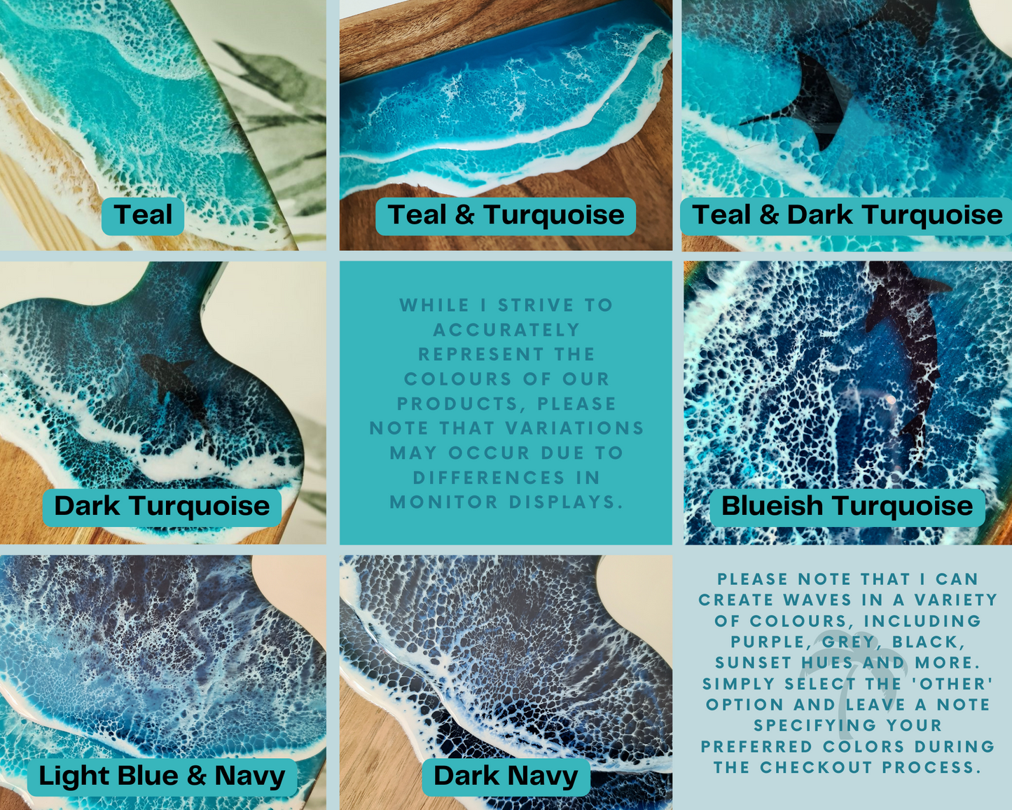 Ocean Square Trinket Tray or Wall Art (Made to Order)