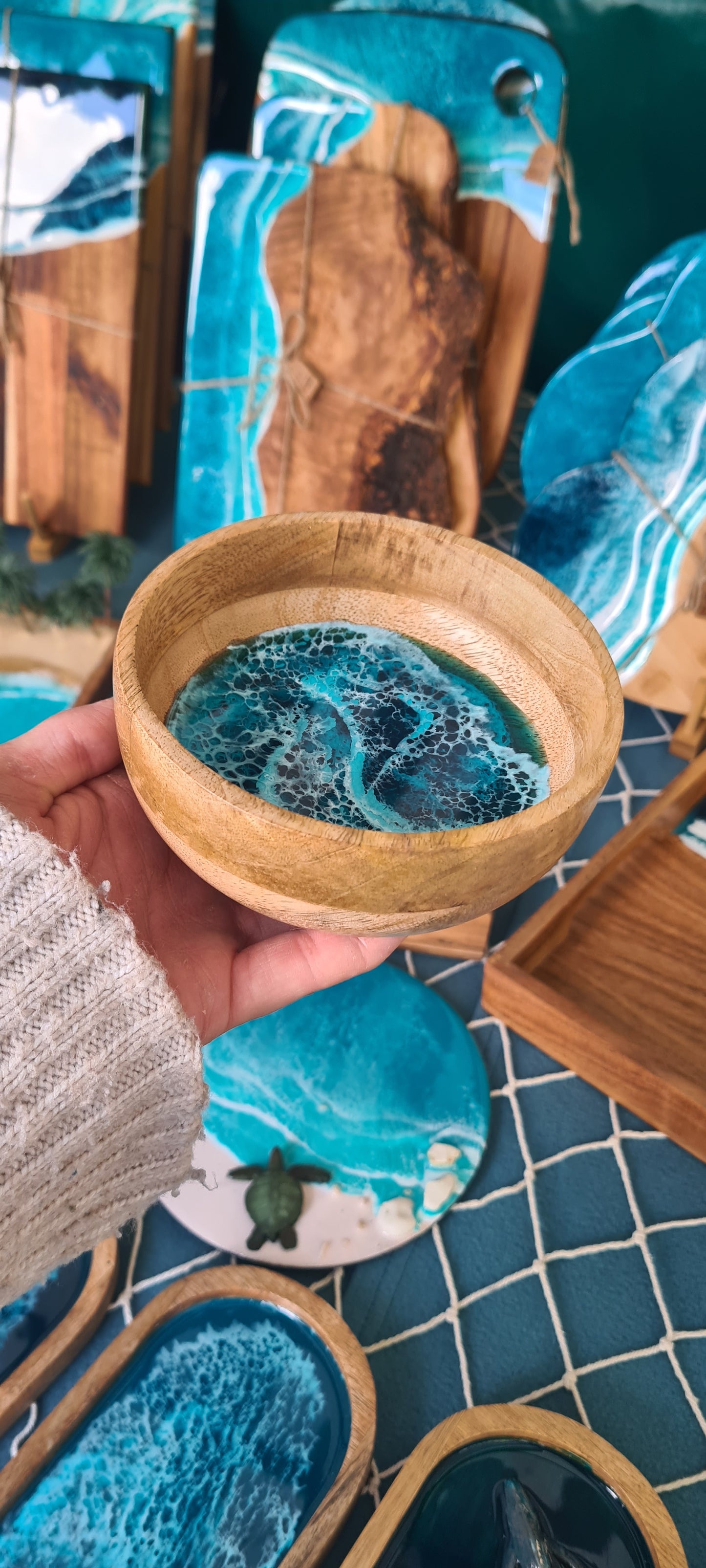 Ocean Round Trinket Bowl (Made to Order)