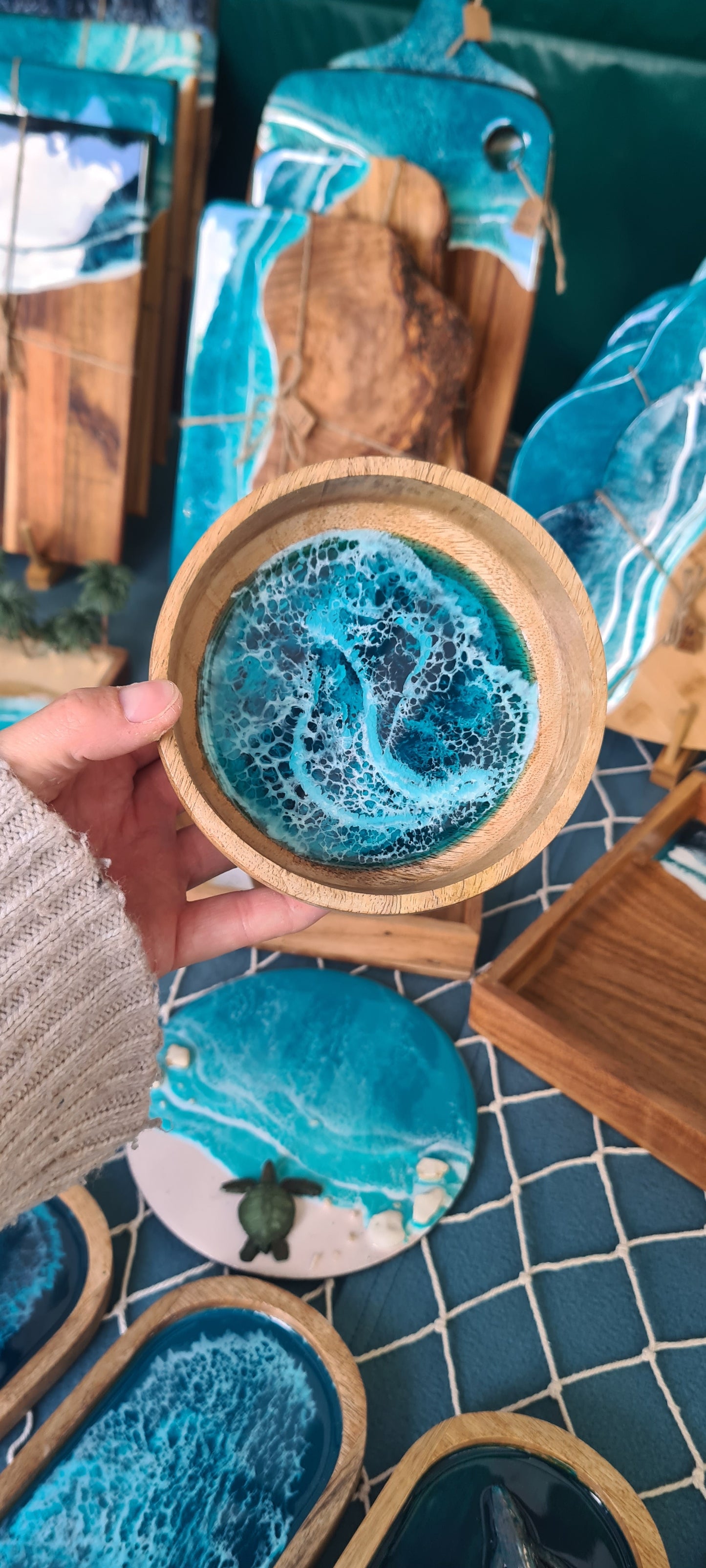 Ocean Round Trinket Bowl (Made to Order)